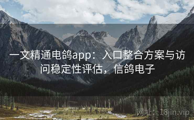 一文精通电鸽app：入口整合方案与访问稳定性评估，信鸽电子