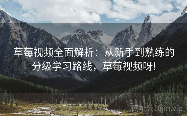 草莓视频全面解析：从新手到熟练的分级学习路线，草莓视频呀!