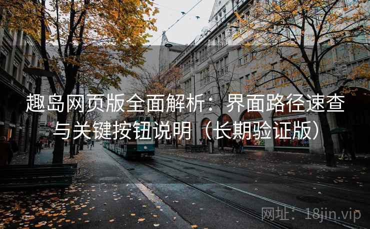 趣岛网页版全面解析：界面路径速查与关键按钮说明（长期验证版）