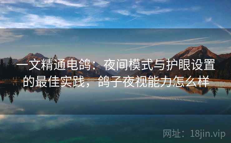 一文精通电鸽:夜间模式与护眼设置的最佳实践,鸽子夜视能力怎么样 一文精通电鸽:夜间模式与护眼设置的最佳实践,鸽子夜视能力怎么样