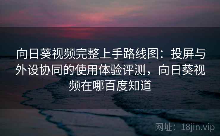 向日葵视频完整上手路线图：投屏与外设协同的使用体验评测，向日葵视频在哪百度知道