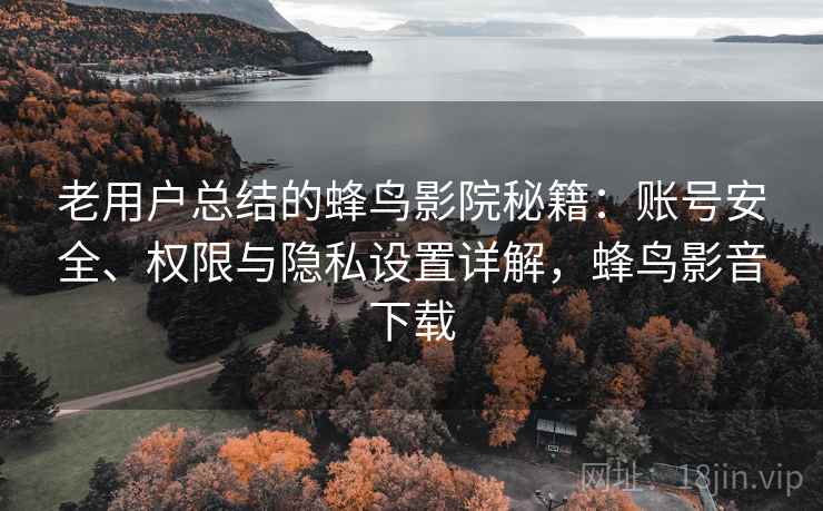 老用户总结的蜂鸟影院秘籍：账号安全、权限与隐私设置详解，蜂鸟影音下载
