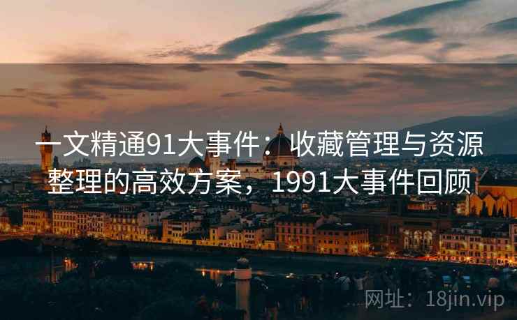 一文精通91大事件：收藏管理与资源整理的高效方案，1991大事件回顾