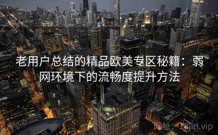 老用户总结的精品欧美专区秘籍:弱网环境下的流畅度提升方法 老用户总结的精品欧美专区秘籍:弱网环境下的流畅度提升方法