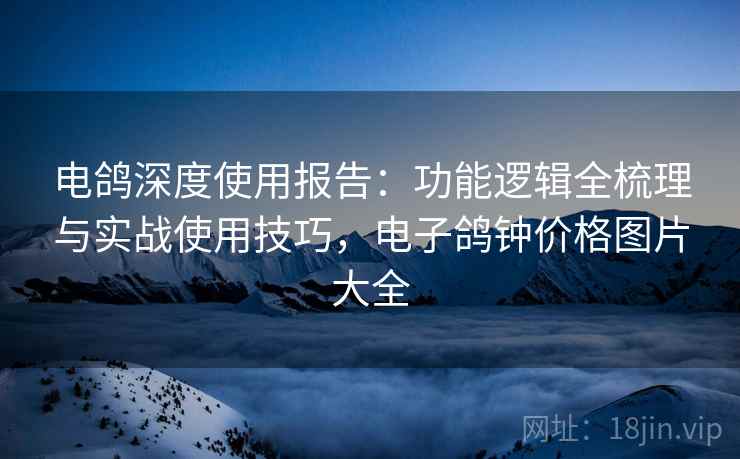 电鸽深度使用报告：功能逻辑全梳理与实战使用技巧，电子鸽钟价格图片大全